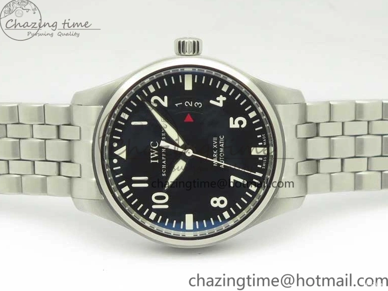 MIROTIME 0107 Mark XVII IW326504 MKS 1:1 Best Edition Black Dial On SS Bracelet MIYOTA 9015 V Durable 7210